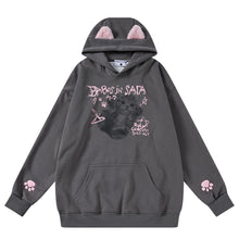 Load image into Gallery viewer, Gothic Kawaii Oversized Cat Ears Hoodie
