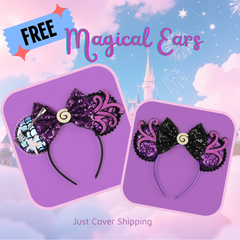 ✨FREE - Sea Witch Glam Mickey Ears Headband
