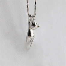 Load image into Gallery viewer, Hanging On There Cat Necklace [925 Sterling Silver]
