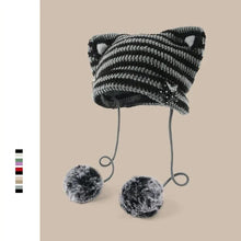 Load image into Gallery viewer, Harajuku Style Cat Ears Pom-pom Beanies
