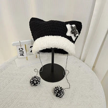 Load image into Gallery viewer, Harajuku Style Cat Ears Pom-pom Beanies
