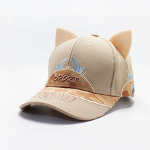 Load image into Gallery viewer, K-Pop Cat Ears Embroider Cap [Adjustable]
