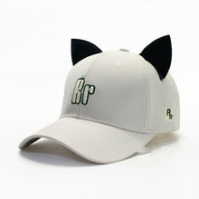Load image into Gallery viewer, K-Pop Embroidered Cat Ears Cap
