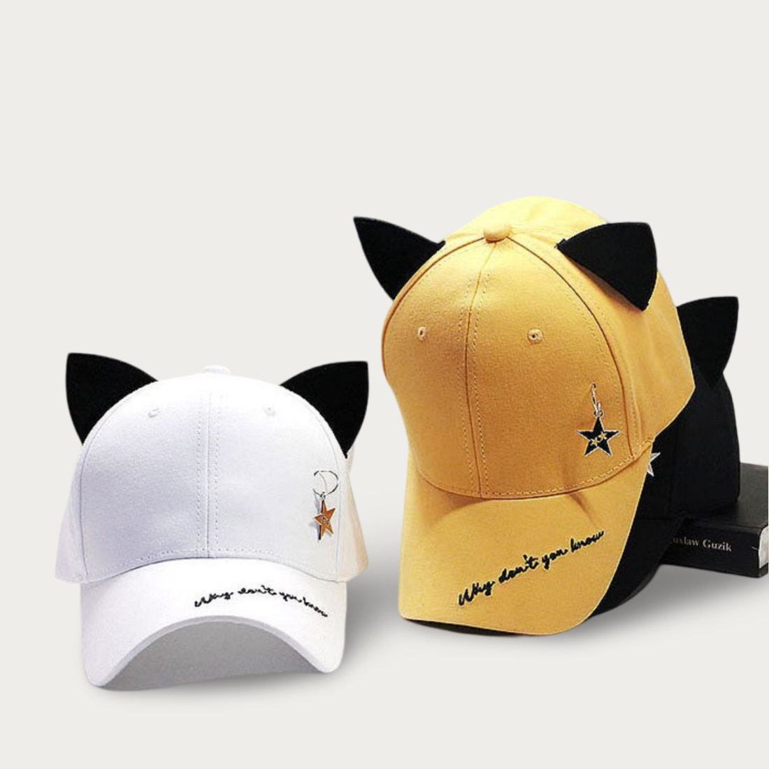 K-pop Style Starred Cat Ear Cap