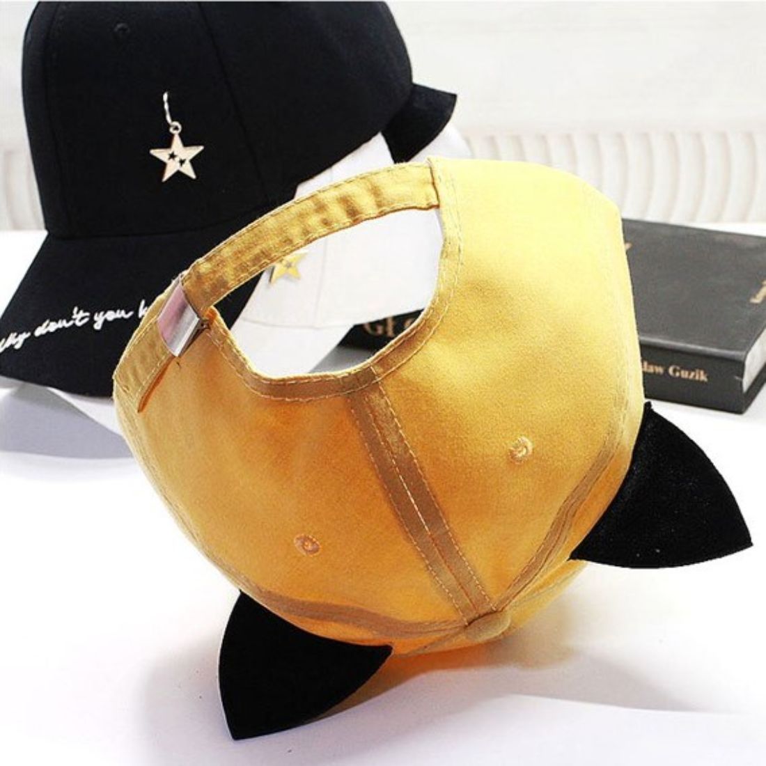 K-pop Style Starred Cat Ear Cap