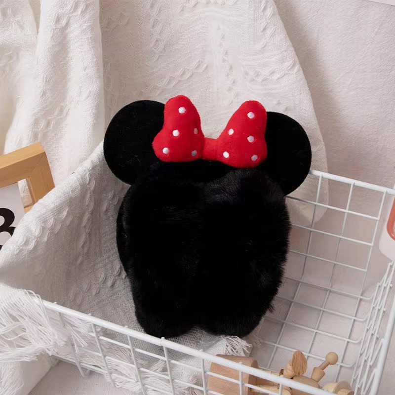 Minnie Bow Plush Ear Muffs