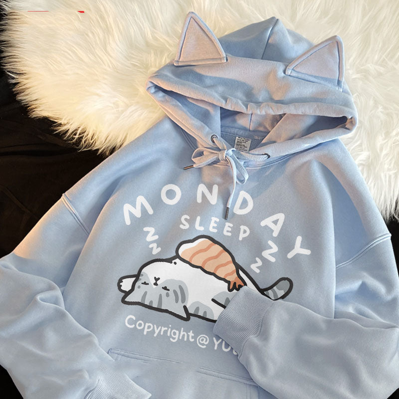 Everyday Cat Ears Hoodie