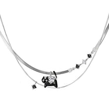 Load image into Gallery viewer, Starry Eyes Kitten Necklace
