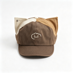 Reversible Cat Ear Beret with Two-Tone Ears
