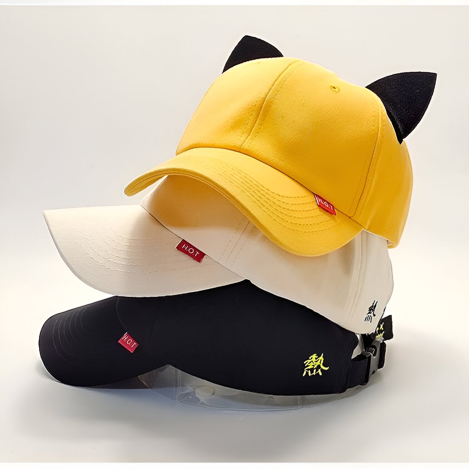 Buckled Cat Ears Baseball Cap