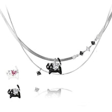Load image into Gallery viewer, Starry Eyes Kitten Necklace
