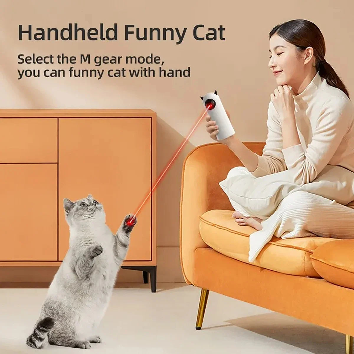 Motion Activation Laser Pointer Interactive Cat Toy 2021 New Version