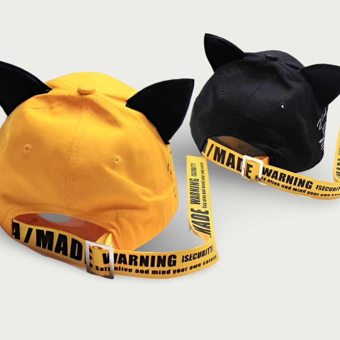 Buckled Cat Ears Baseball Cap