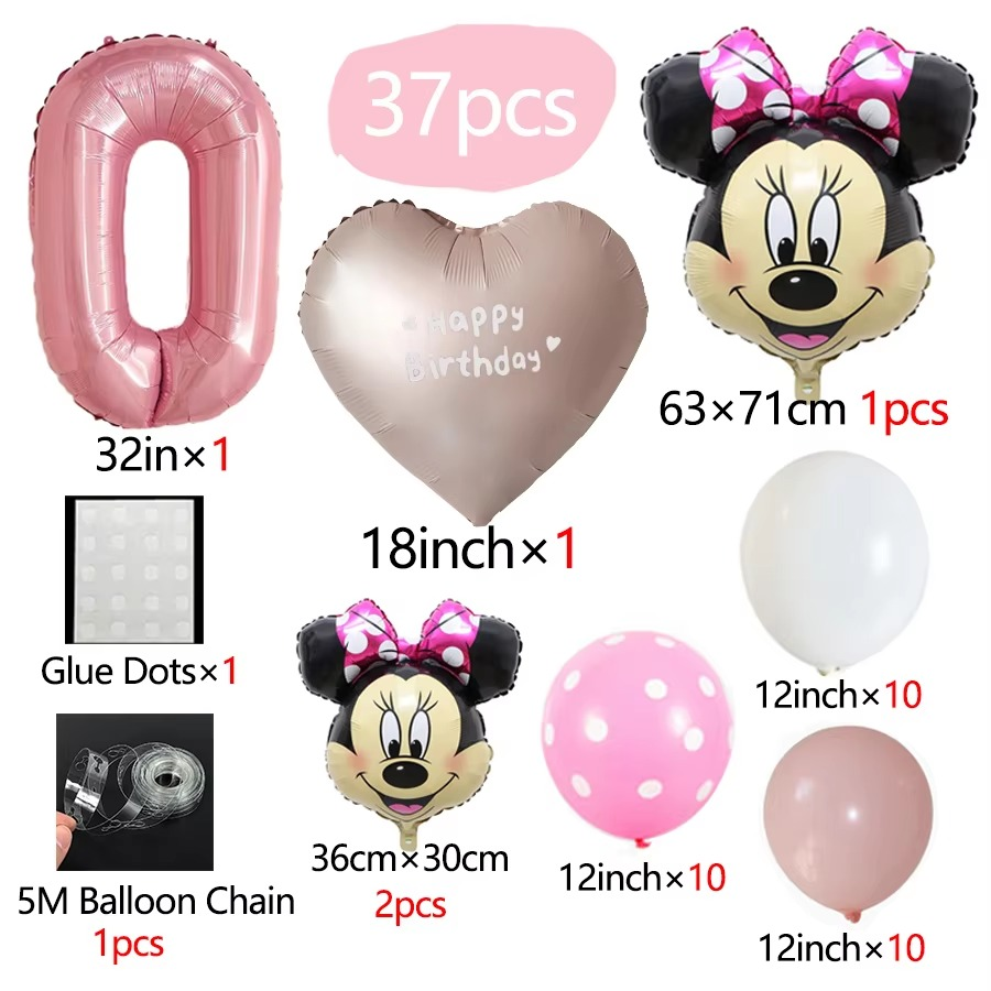 Minnie Mouse Theme Party Balloon Set