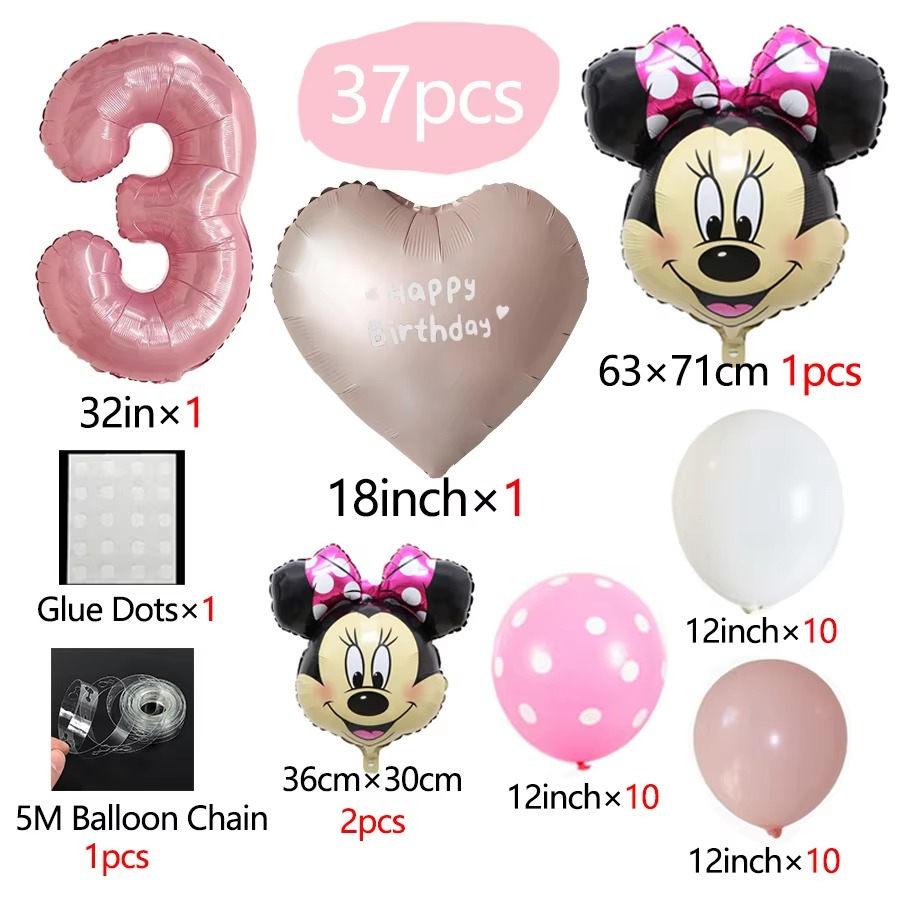 Minnie Mouse Theme Party Balloon Set