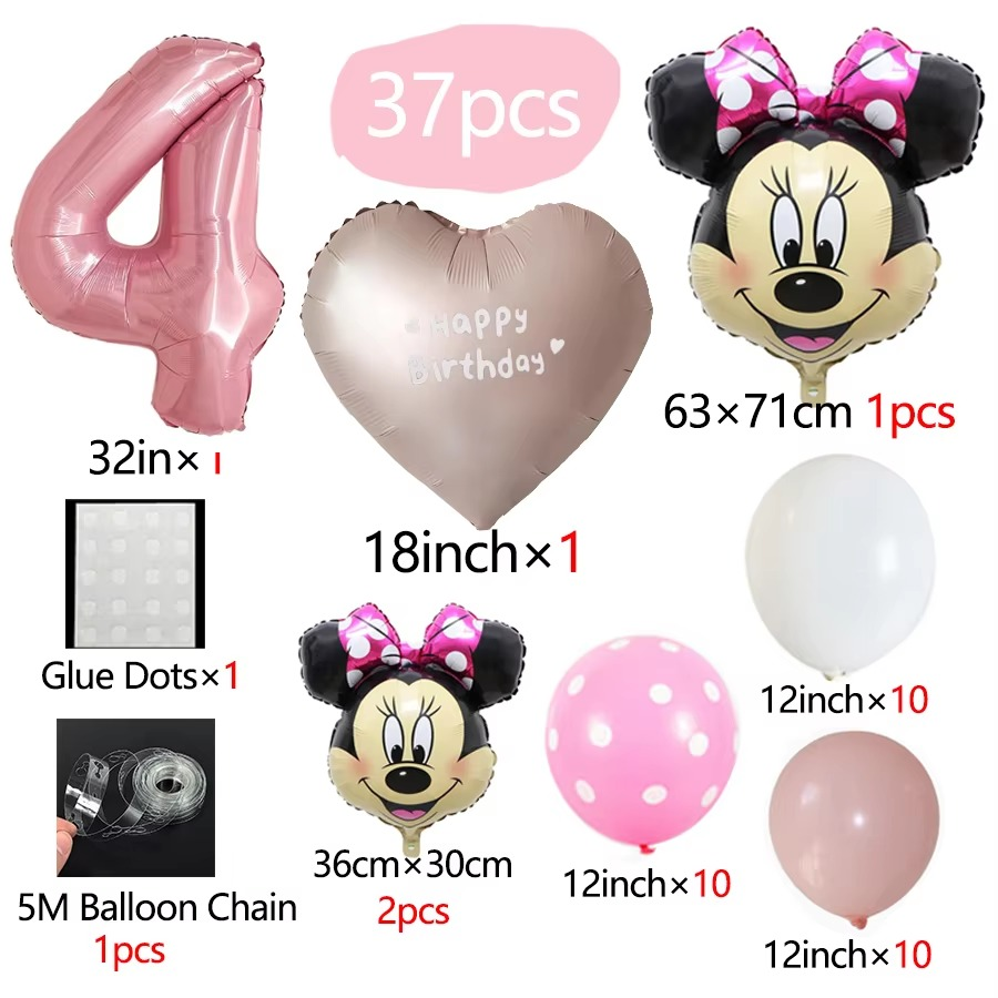 Minnie Mouse Theme Party Balloon Set