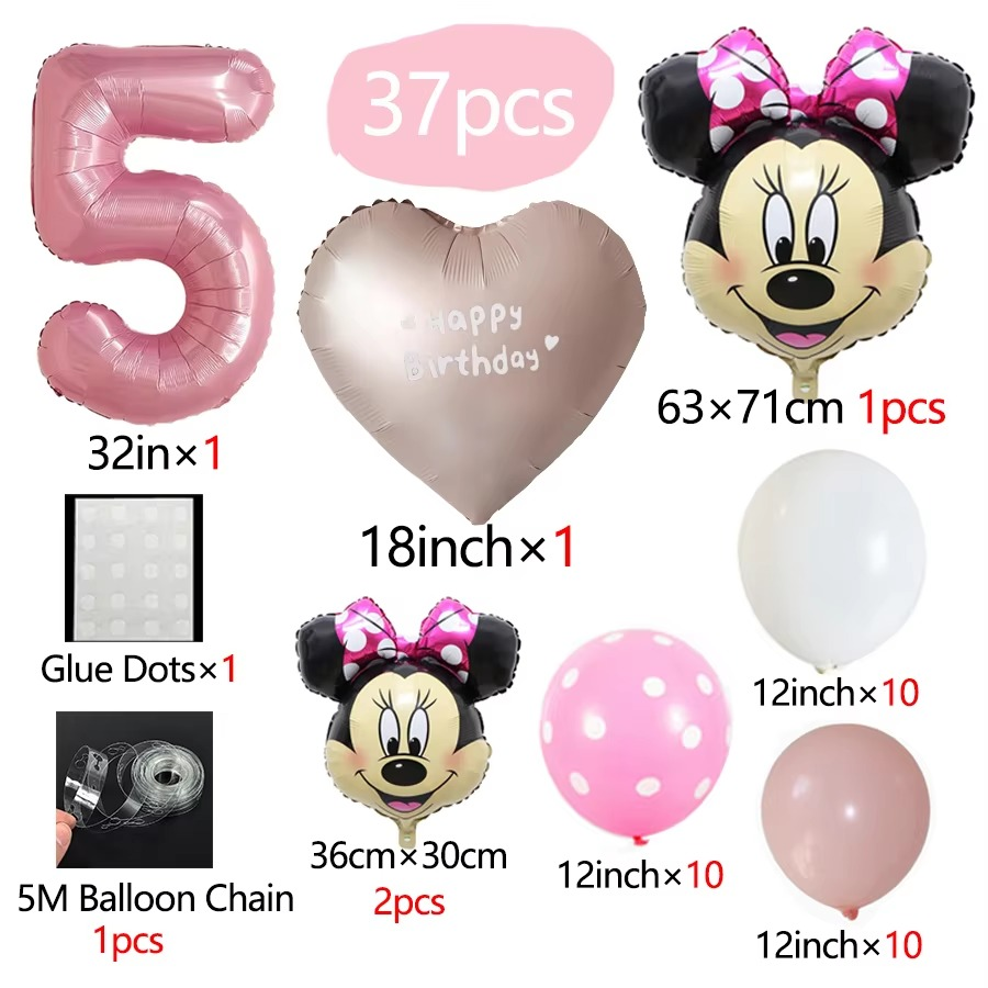Minnie Mouse Theme Party Balloon Set
