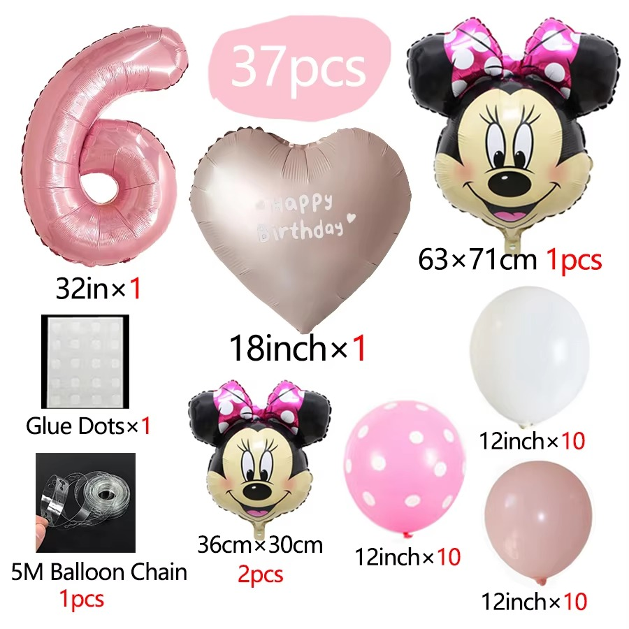Minnie Mouse Theme Party Balloon Set