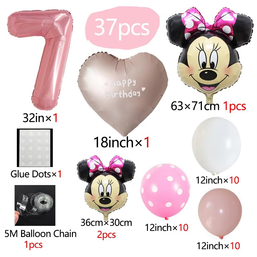 Minnie Mouse Theme Party Balloon Set
