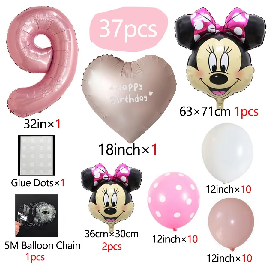 Minnie Mouse Theme Party Balloon Set