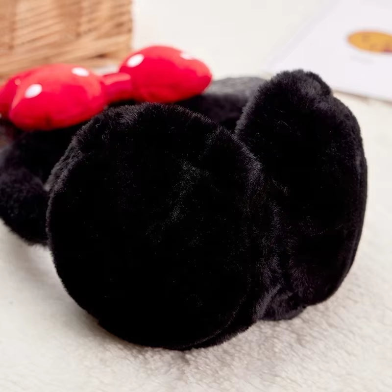 Minnie Bow Plush Ear Muffs