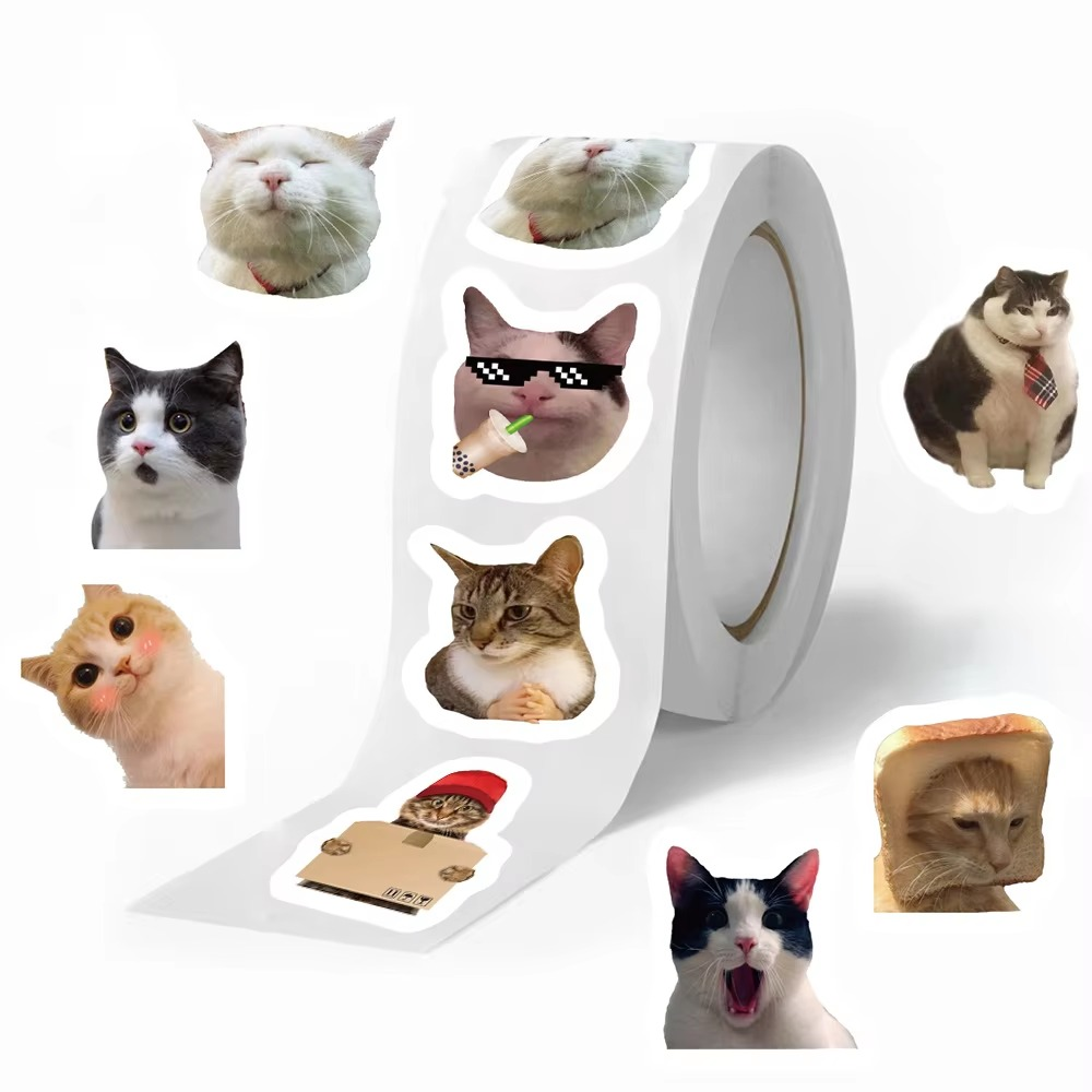 Funny Cat Meme Stickers [500 Piece]