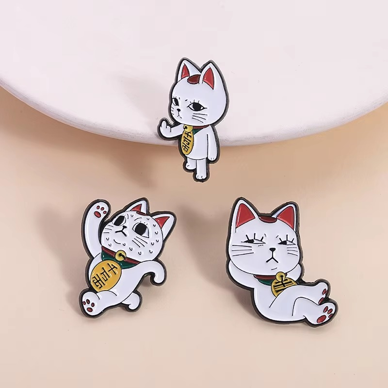 Playful Turbo Granny Cat Pins