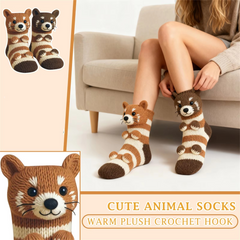 Adorable 3D Animal Hug Knitted Socks
