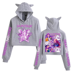 Demon Hunters Cat Ears Cropped Hoodie