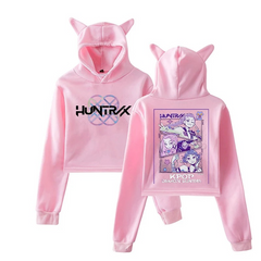 Huntrix Cat Ears Cropped Hoodie