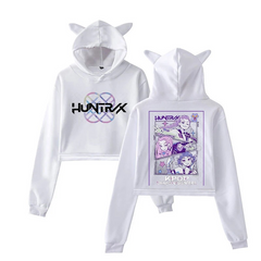 Huntrix Cat Ears Cropped Hoodie