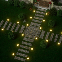 Solar Cat Paw LED Outdoor Lights