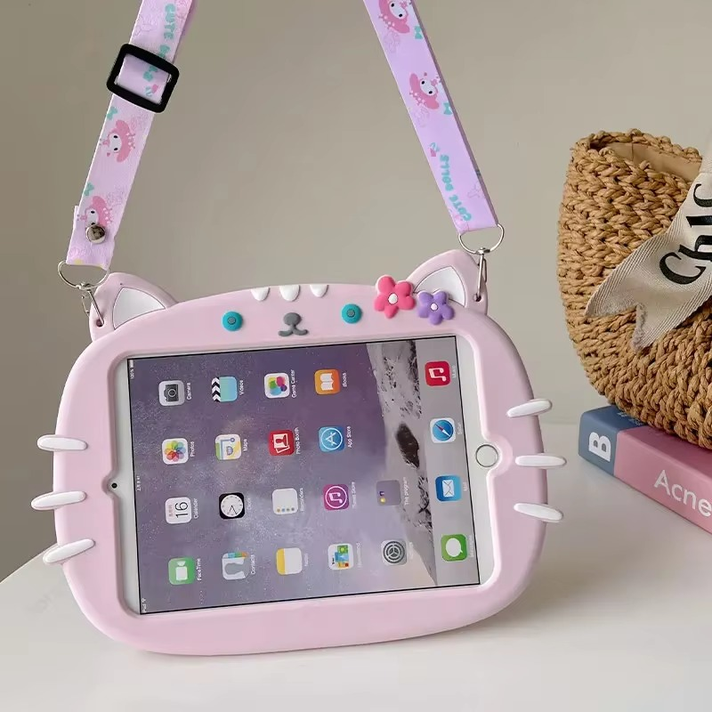 3D Cat iPad Case for Kids
