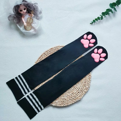 Therian Glow 3D Cat Paw Knee Socks
