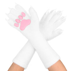 Fur Glove With Claw Paws