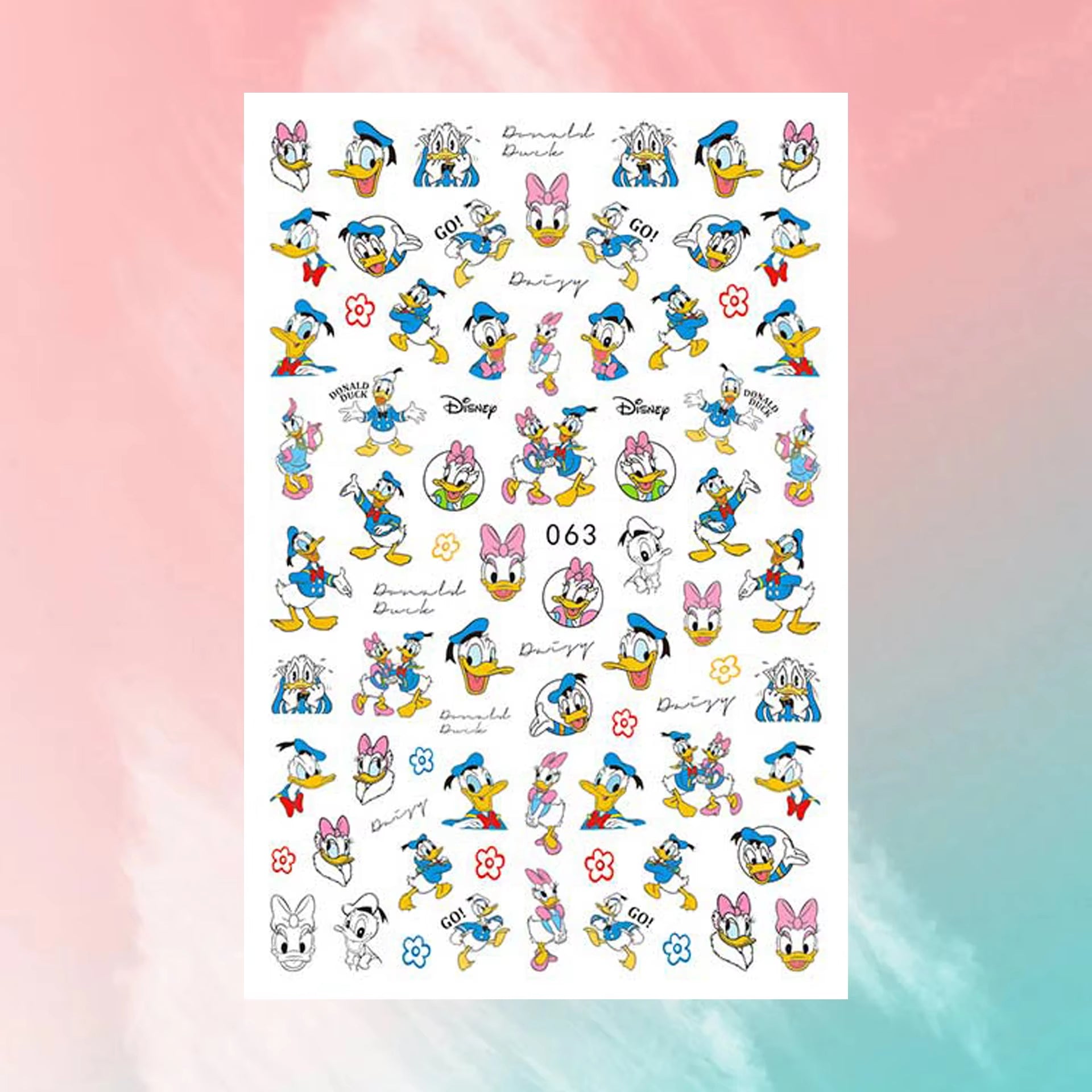 ✨FREE - Mickey Minnie Nail Art Decal (10 pcs)