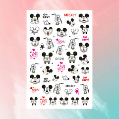 ✨FREE - Mickey Minnie Nail Art Decal (10 pcs)