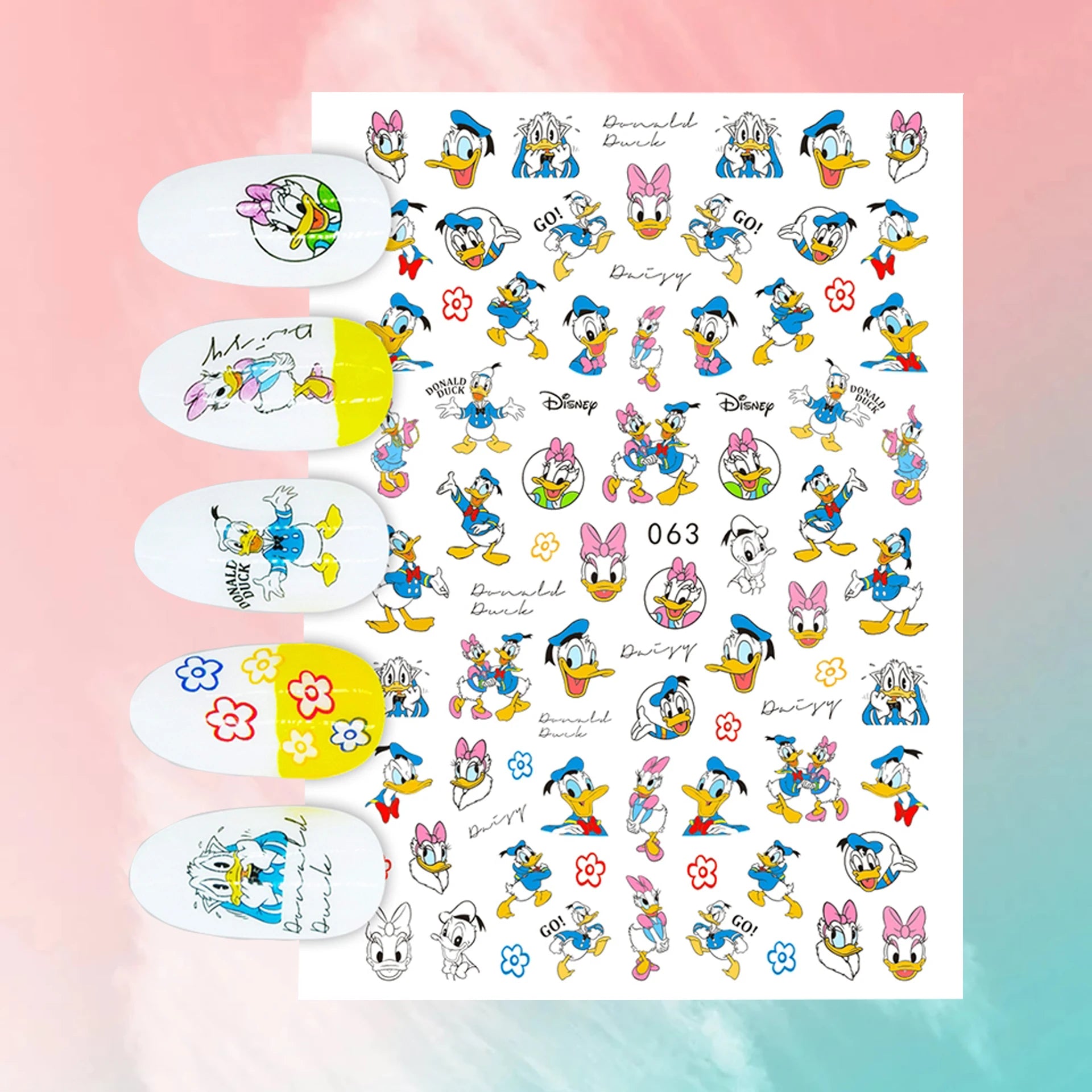 ✨FREE - Mickey Minnie Nail Art Decal (10 pcs)