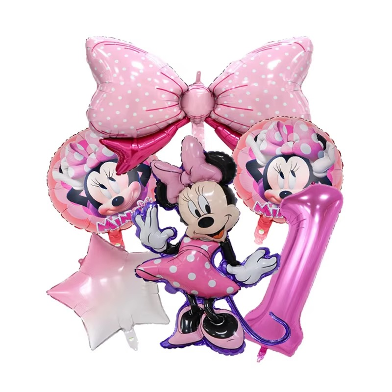 Minnie Bow Balloon Bundle (6 Pcs Set)