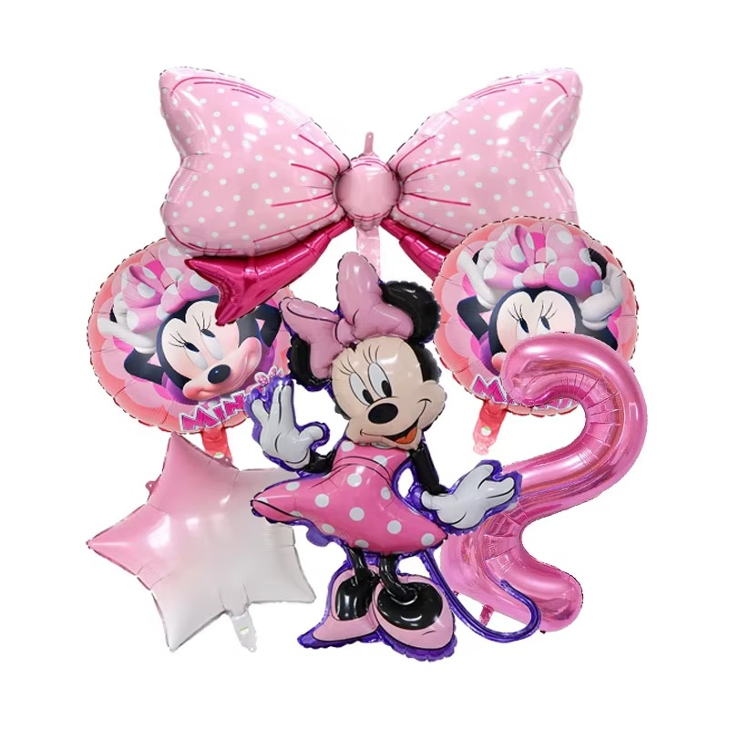 Minnie Bow Balloon Bundle (6 Pcs Set)