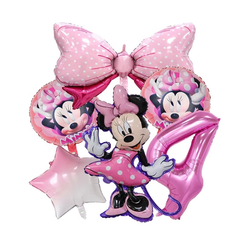 Minnie Bow Balloon Bundle (6 Pcs Set)
