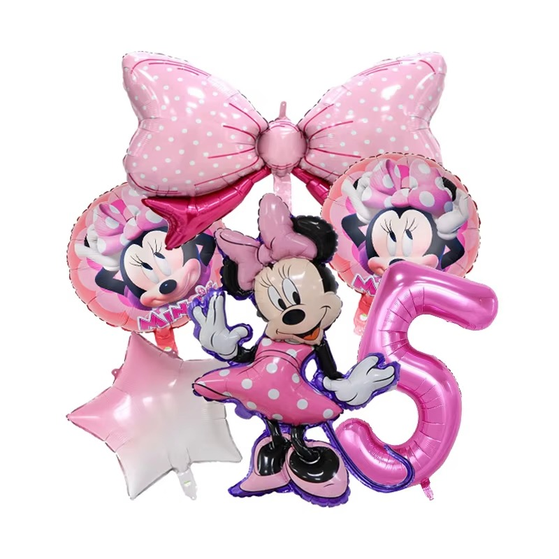 Minnie Bow Balloon Bundle (6 Pcs Set)