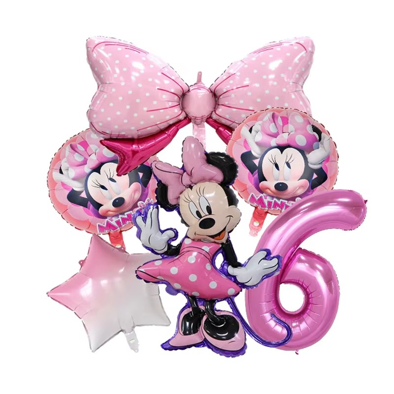 Minnie Bow Balloon Bundle (6 Pcs Set)