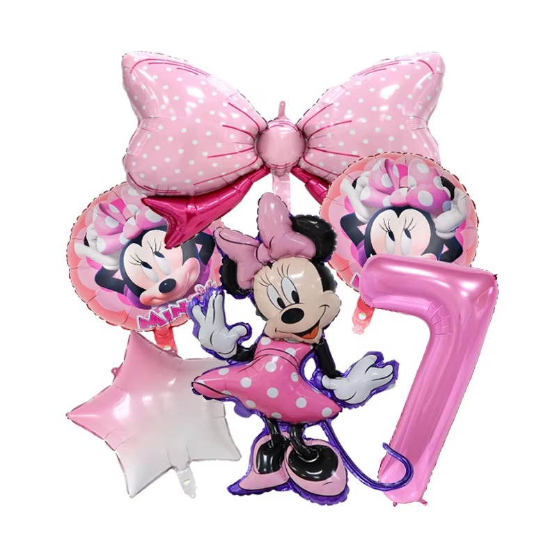 Minnie Bow Balloon Bundle (6 Pcs Set)