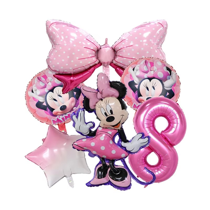 Minnie Bow Balloon Bundle (6 Pcs Set)