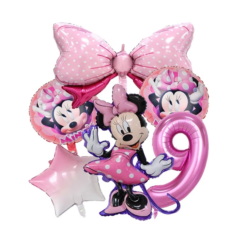 Minnie Bow Balloon Bundle (6 Pcs Set)
