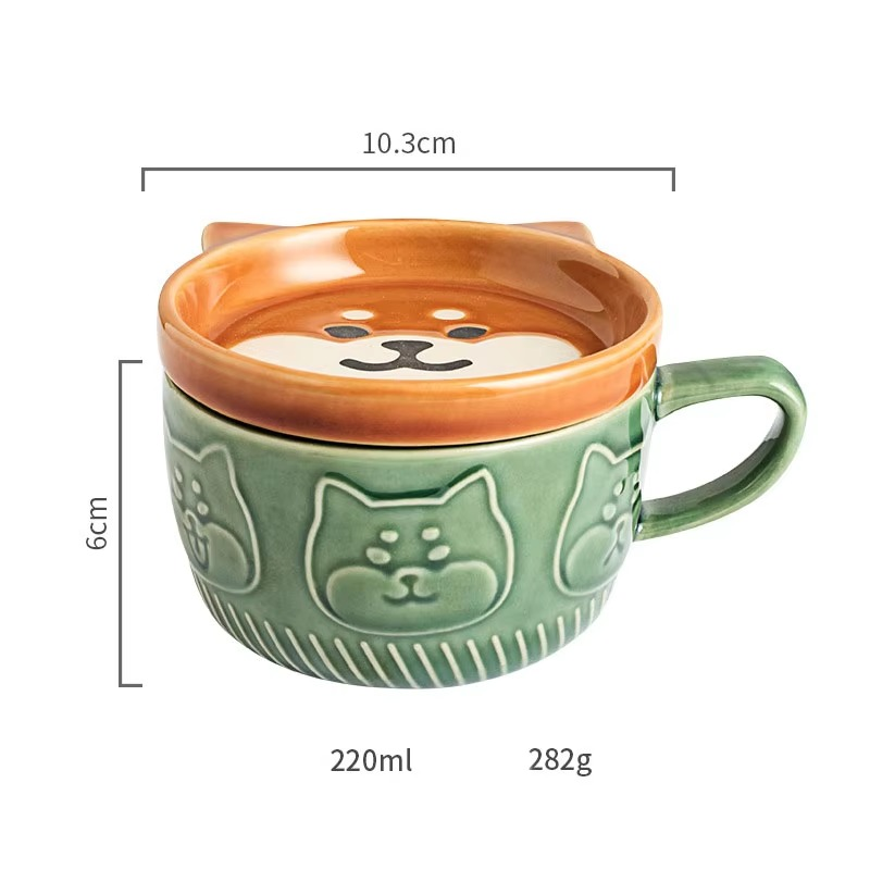 Playful Kitty Ceramic Mug Set