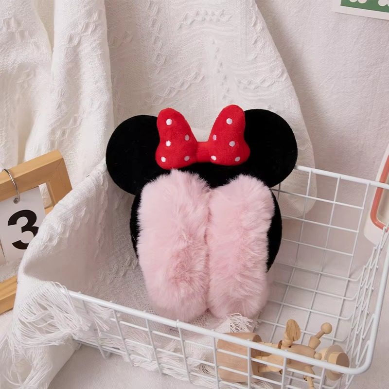Minnie Bow Plush Ear Muffs
