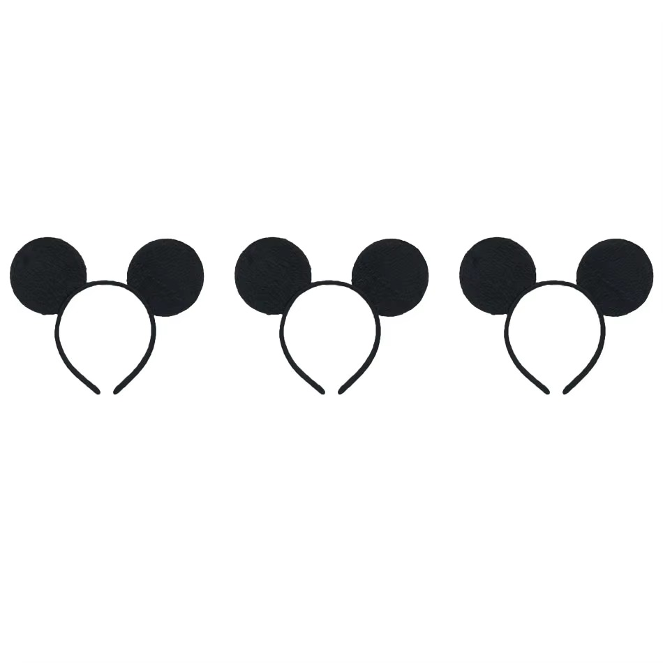 Minnie Mickey Ears & Bow Headbands – 3/6/12 Pcs Per Pack