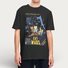 Meow Wars Vintage T-Shirt [ Plus Size Available]